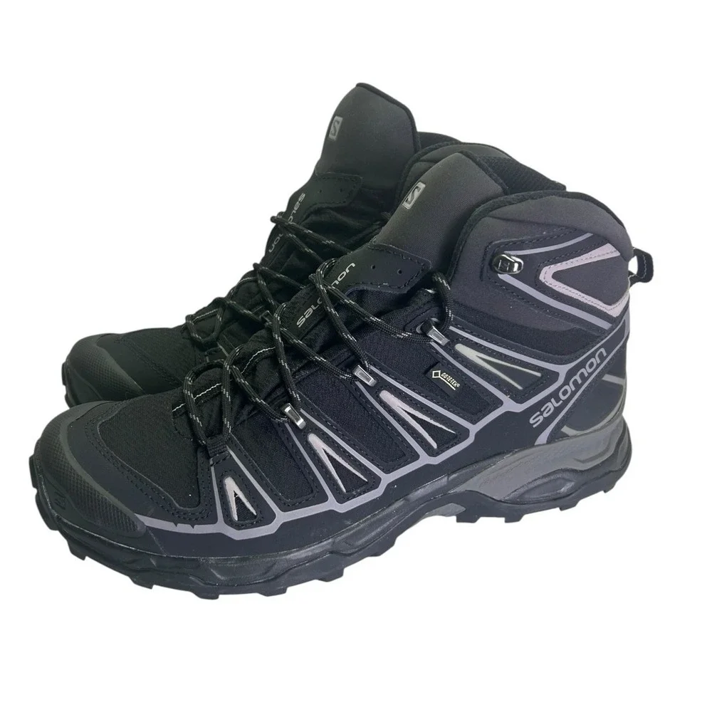 Salomon X Ultra Mid 2 GTX Men's Hiking Boots Black Size 11.5 NEW GoreTex - Picture 1 of 8